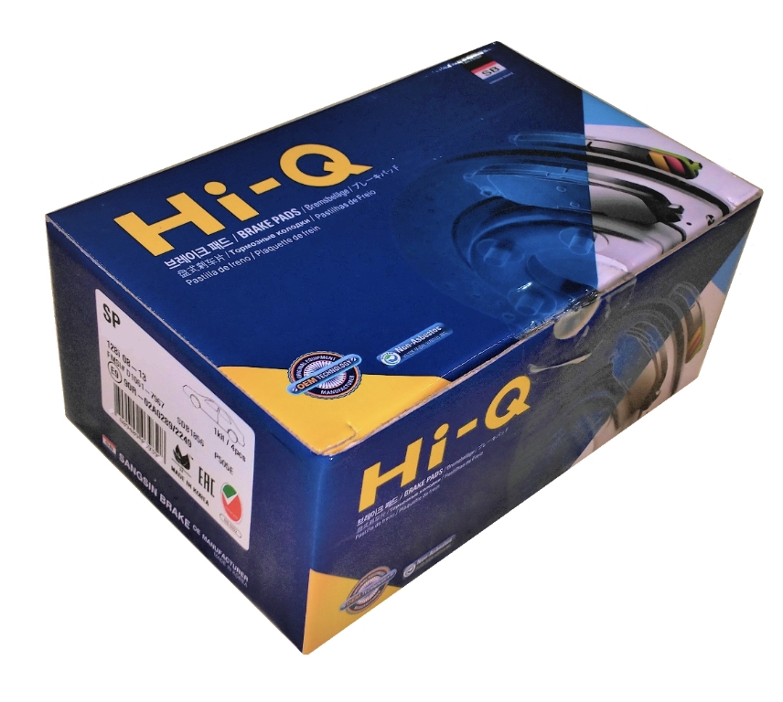 Колодки гальмівні дискові (комплект 4 шт) Hi-Q (SANGSIN) sp4449