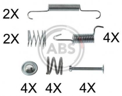 Ремкомплект гальмівних колодок Subaru Impreza, Forester A.B.S. 0006Q