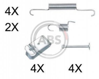 Ремкомплект гальмівних колодок Nissan Navara, Pathfinder A.B.S. 0895Q