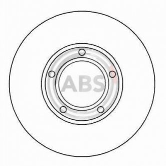 Тормозной диск пер. Fiesta/Fiesta/Focus/Fiesta/Focus/Fiesta/Transit/Sierra 85- Mercedes T1/T2, G-Class, W901, W902, W903, Volkswagen LT, Crafter, Mercedes W904, W906, W909, Opel Vivaro, Mercedes Sprinter A.B.S. 15814