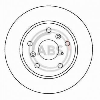 Гальмівний диск пер. Tiggo/J11/Probe/Brawny/626/Capella/Telstar 87- Mazda 626, Chery Tiggo A.B.S. 15950