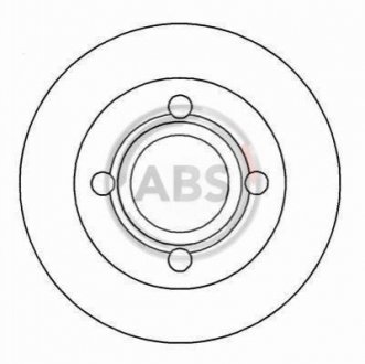 Тормозной диск задний. Audi 100 (82-91) A.B.S. 16068