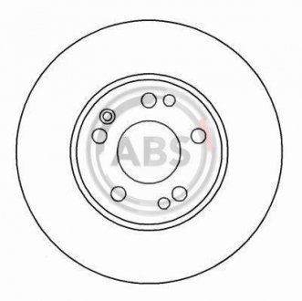 Диск тормозной Mercedes W140, C140, W124 A.B.S. 16107