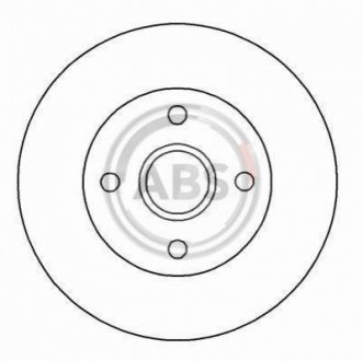 Тормозной диск задний. Clio 05-14 A.B.S. 16286