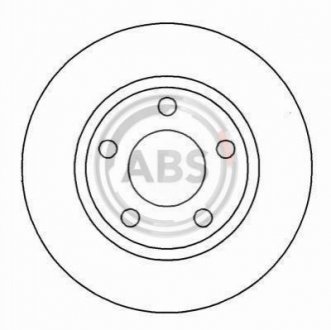 Купити Гальмівні диски Audi A4 A.B.S. 16293 (фото1) підбір по VIN коду, ціна 1179 грн.