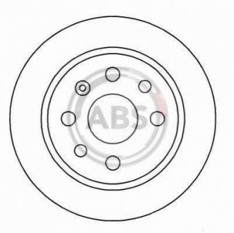 Купити Гальмівні диски Opel Vectra A.B.S. 16488 (фото1) підбір по VIN коду, ціна 1112 грн.