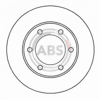 Купить Тормозные диски Toyota Land Cruiser, 4-Runner A.B.S. 16897 (фото1) подбор по VIN коду, цена 1676 грн.