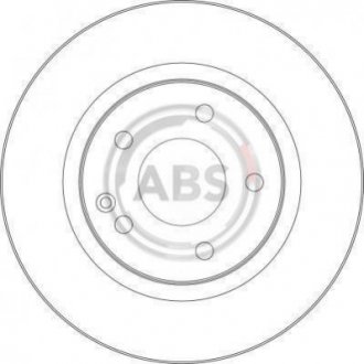 Тормозной диск пер. W168 99-05 A.B.S. 17365