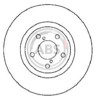 Купить Тормозные диски Subaru Legacy, Outback, Forester A.B.S. 17955 (фото1) подбор по VIN коду, цена 2167 грн.