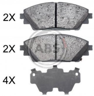 Тормозные колодки дисковые A.B.S. 35022