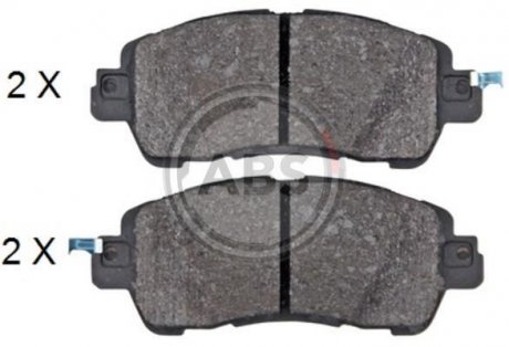 Купить Тормозные колодки дисковые Mazda 2 A.B.S. 35107 (фото1) подбор по VIN коду, цена 1076 грн.
