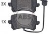 Купить Тормозные колодки дисковые Audi Q3 A.B.S. 35132 (фото1) подбор по VIN коду, цена 1099 грн.