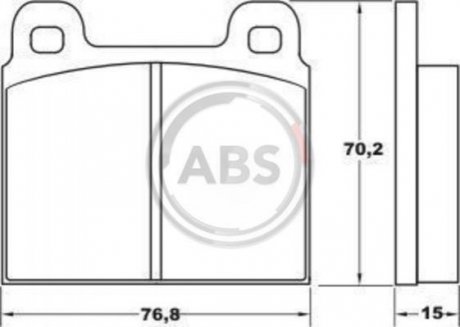 Купити ГАЛЬМІВНІ КОЛОДКИ ДИСКОВІ Opel Rekord, Porsche 911 A.B.S. 36025 (фото1) підбір по VIN коду, ціна 617 грн.