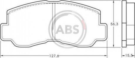 Тормозные колодки дисковые Mitsubishi Galant, Pajero A.B.S. 36151