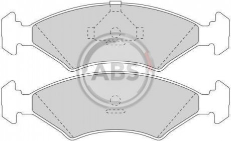 Колодки гальмівні 208/308/328/Cerbera/Chimaera (82-02) KIA Sportage, Shuma A.B.S. 36446