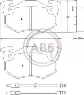 Колодки тормозные V6 (82-94) A.B.S. 36503