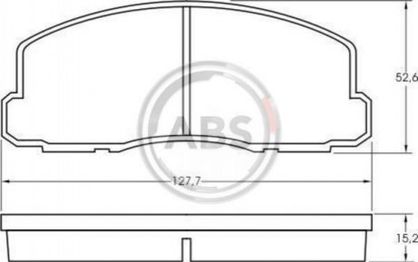 Купити ГАЛЬМІВНІ КОЛОДКИ ДИСКОВІ Mitsubishi Colt, Lancer, Galant A.B.S. 36508 (фото1) підбір по VIN коду, ціна 799 грн.