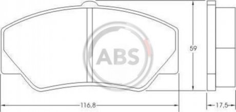 Колодки тормозные пер. Transit 85-01 Ford Transit A.B.S. 36578