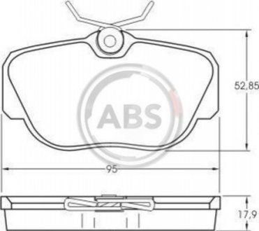 Тормозные колодки дисковые Land Rover Range Rover, Discovery A.B.S. 36660