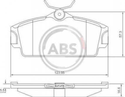 Тормозные колодки перед. Nissan Almera 00-/Primera 91-02 (TRW) Nissan Primera A.B.S. 37046