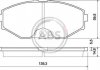 Купить Колодки тормозные пер. Cefiro/Maxima/QX/J Series/Q45 89-03 Infiniti J, Q, Nissan Maxima A.B.S. 37161 (фото1) подбор по VIN коду, цена 776 грн.