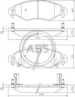 Гальмівні колодки пер. Yaris (01-05) Toyota Yaris A.B.S. 37309