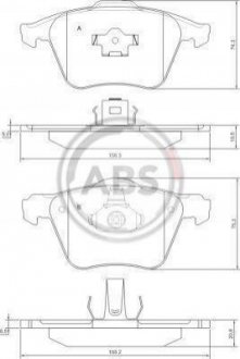 Купить Колодки тормозные перед. S60/S80/V70/XC70/XC90 (98-14) Volvo S80, XC90, XC70, V70, S60 A.B.S. 37344 (фото1) подбор по VIN коду, цена 771 грн.