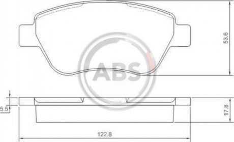 Гальмівні колодки пер. Siena 00-12 Fiat Doblo A.B.S. 37360