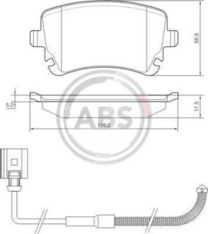 Колодки дискові A.B.S. 37368