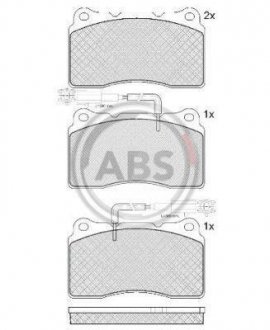 Тормозные колодки дисковые (1 к-т) A.B.S. 37465