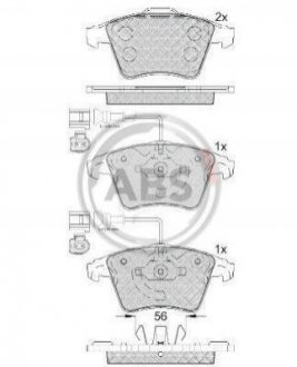 Гальмівні колодки пер. VW Touareg 02-10 (ATE) Volkswagen Touareg A.B.S. 37482