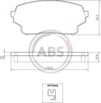 Купить Тормозные колодки дисковые Suzuki Grand Vitara A.B.S. 37503 (фото1) подбор по VIN коду, цена 848 грн.