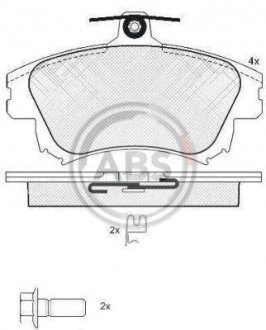 Купить Тормозные колодки дисковые Mitsubishi Colt, Smart Forfour A.B.S. 37521 (фото1) подбор по VIN коду, цена 710 грн.