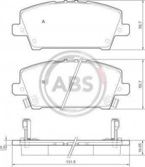 Гальмівні колодки пер. Civic 05-11 Honda Civic A.B.S. 37529