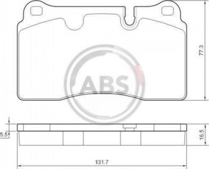 Тормозные колодки дисковые A.B.S. 37712