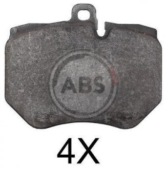 Купить Тормозные колодки дисковые Audi A6 A.B.S. 37740 (фото1) подбор по VIN коду, цена 1377 грн.