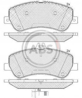 Купить Тормозные колодки дисковые Mercedes C124, C207, C238, A124, A207, A238, GLK-Class A.B.S. 37748 (фото1) подбор по VIN коду, цена 1358 грн.