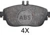 Купить Тормозные колодки дисковые Mercedes W246, CLA-Class, W176, GLA-Class, Infiniti Q A.B.S. 37911 (фото1) подбор по VIN коду, цена 1045 грн.