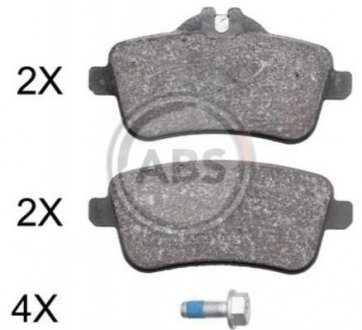 Купить Тормозные колодки зад. W166/X166 11- (TRW) Mercedes M-Class, CLA-Class, GL-Class, W176, GLA-Class, GLE-Class, GLS-Class A.B.S. 37940 (фото1) подбор по VIN коду, цена 939 грн.