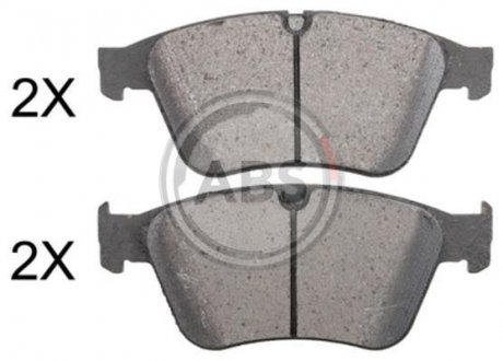 Купить Тормозные колодки дисковые (1 к-т) Mercedes M-Class, W251 A.B.S. 37945 (фото1) подбор по VIN коду, цена 1538 грн.