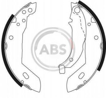 Тормозные колодки барабанные A.B.S. 8320