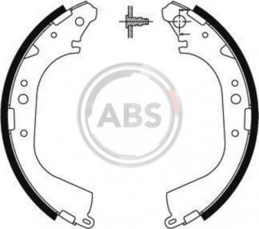 Тормозные колодки барабанные A.B.S. 8881