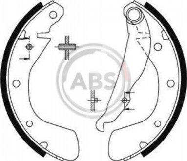 Купить Тормозные колодки барабанные не для ABS Opel Corsa, Astra, Combo A.B.S. 8884 (фото1) подбор по VIN коду, цена 559 грн.