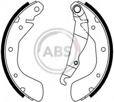 Гальмівні колодки зад. Astra/Combo/Corsa/Lanos (82-12) Opel Corsa A.B.S. 8885