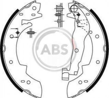 Гальмівні колодки барабанні Renault 21, Espace, Peugeot 405, Renault Safrane A.B.S. 8915