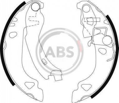 Купити Гальмівні колодки барабанні Fiat Punto A.B.S. 8939 (фото1) підбір по VIN коду, ціна 810 грн.