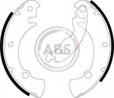 Купити Гальмівні колодки барабанні A.B.S. 9018 (фото1) підбір по VIN коду, ціна 856 грн.