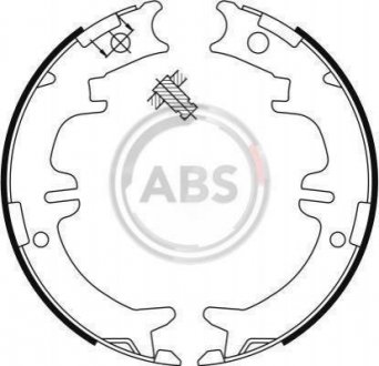 Колодки ручного гальма Lexus RX/IS/GS 93-08, Avensis/Previa/Rav4 90-06 Toyota Previa, Rav-4, Avensis A.B.S. 9114