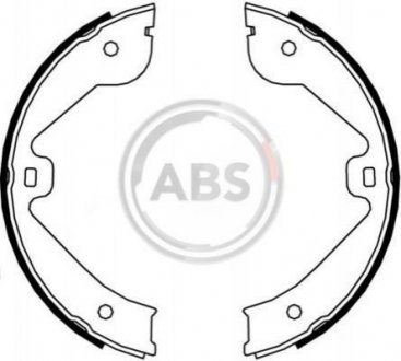 Купити Гальмівні колодки барабанні Land Rover Range Rover, Mercedes W251, Audi Q7, Mercedes GL-Class, Porsche Cayenne, Volkswagen Touareg, Mercedes M-Class, G-Class A.B.S. 9177 (фото1) підбір по VIN коду, ціна 791 грн.