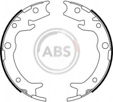 Тормозные колодки барабанные A.B.S. 9180